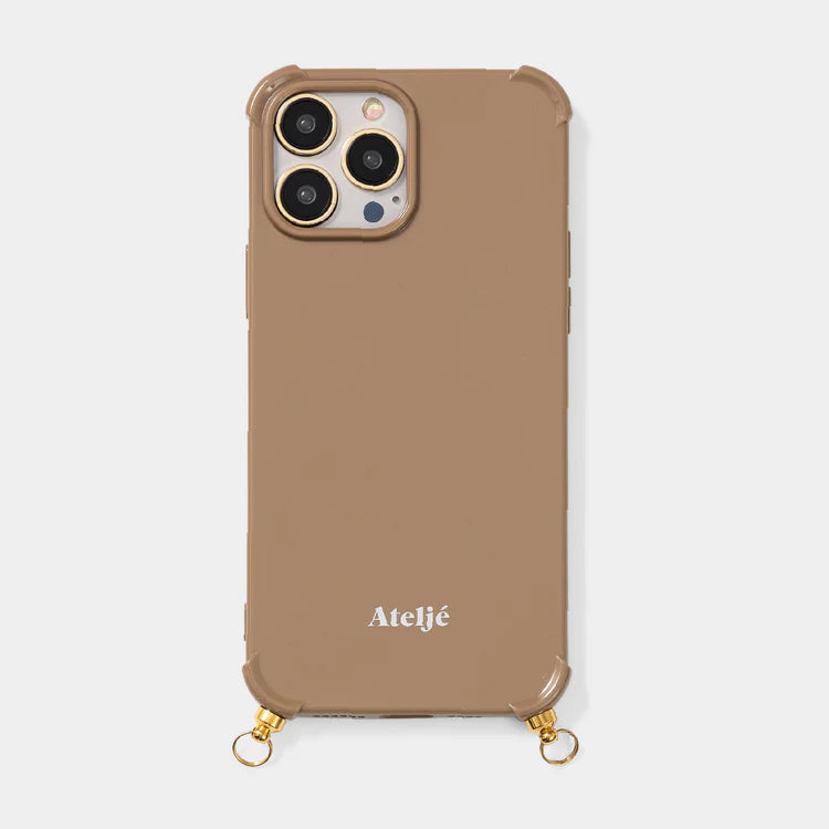 ATELJÉ  Caramel recycled iPhone case - no cord