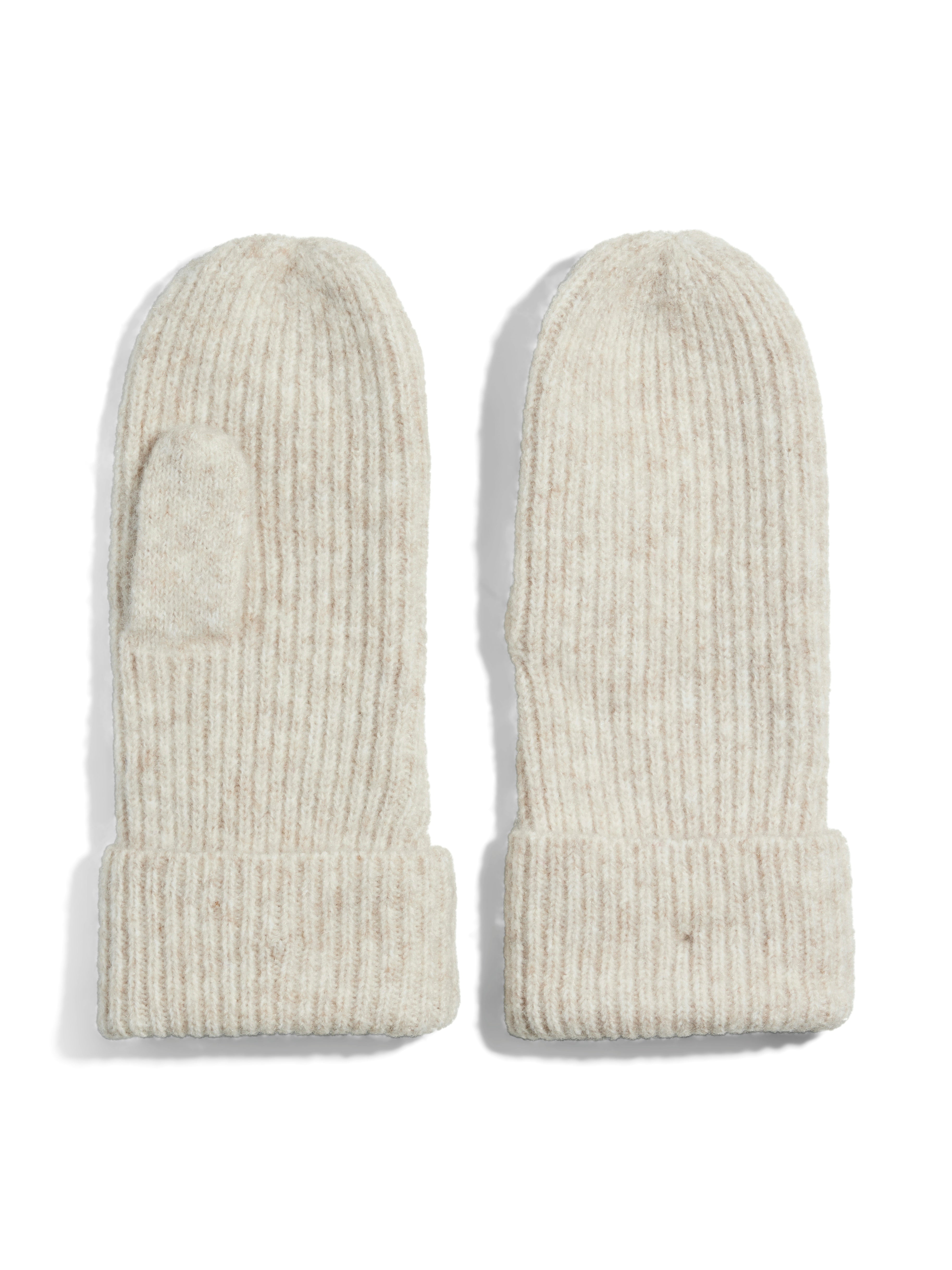 Pieces "Moella" Mittens white