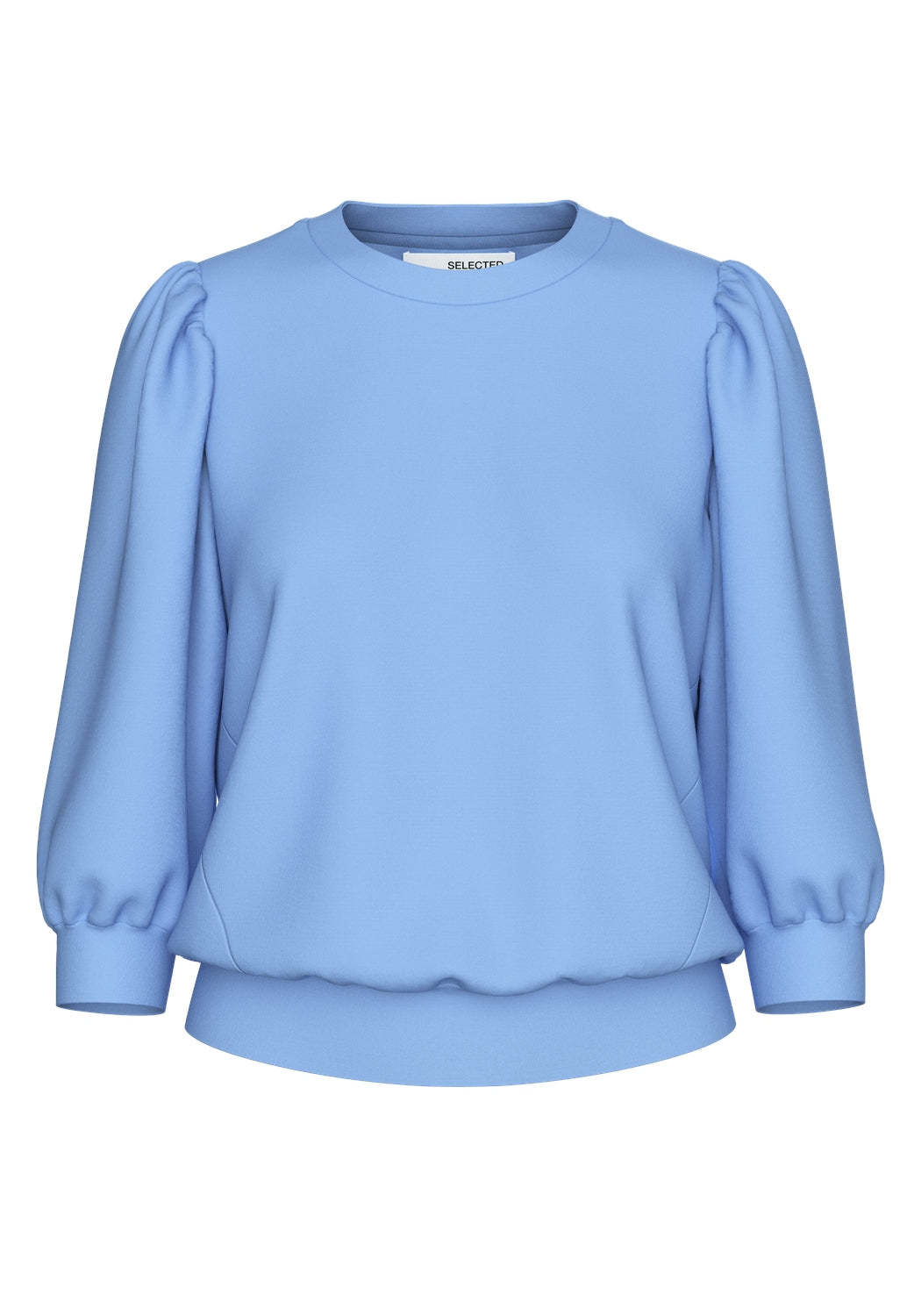 Selected Femme "Tenny" 3/4 Sweat Top blau