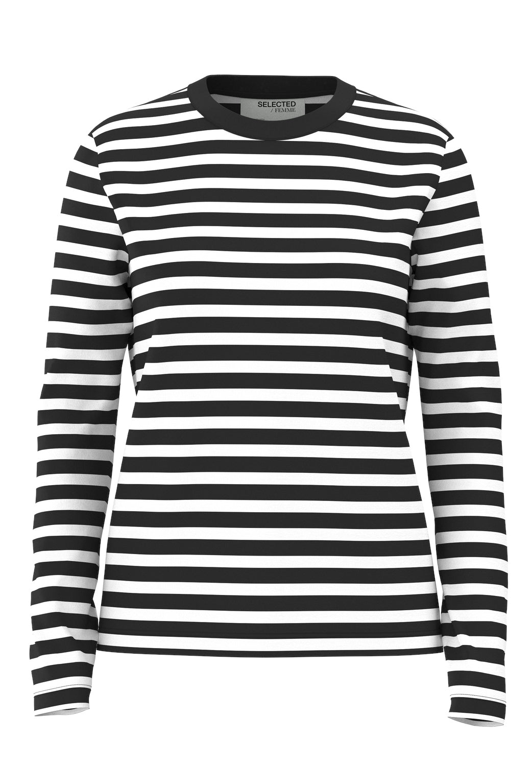 Selected Femme "Essential" Striped O-Neck Tee