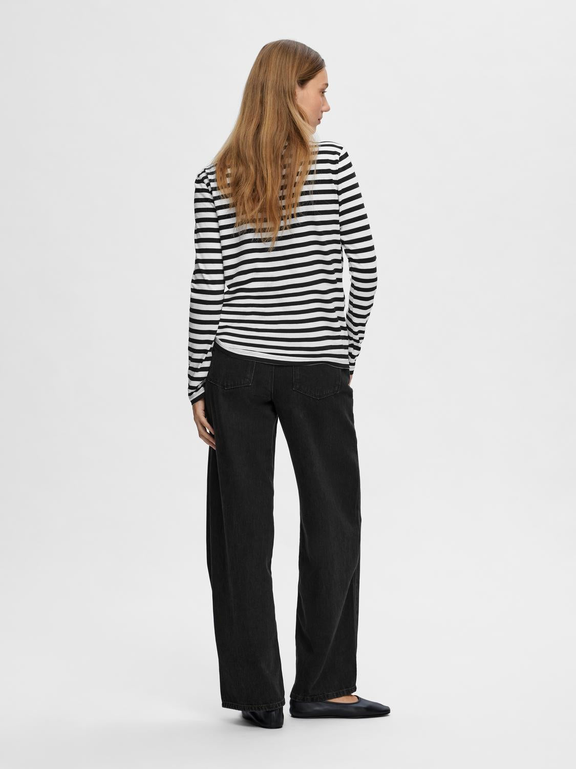 Selected Femme "Essential" Striped O-Neck Tee