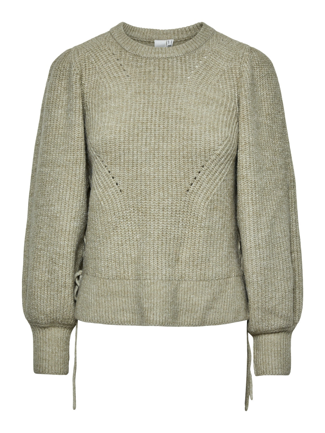 YAS "Abbey" String Knit Pullover