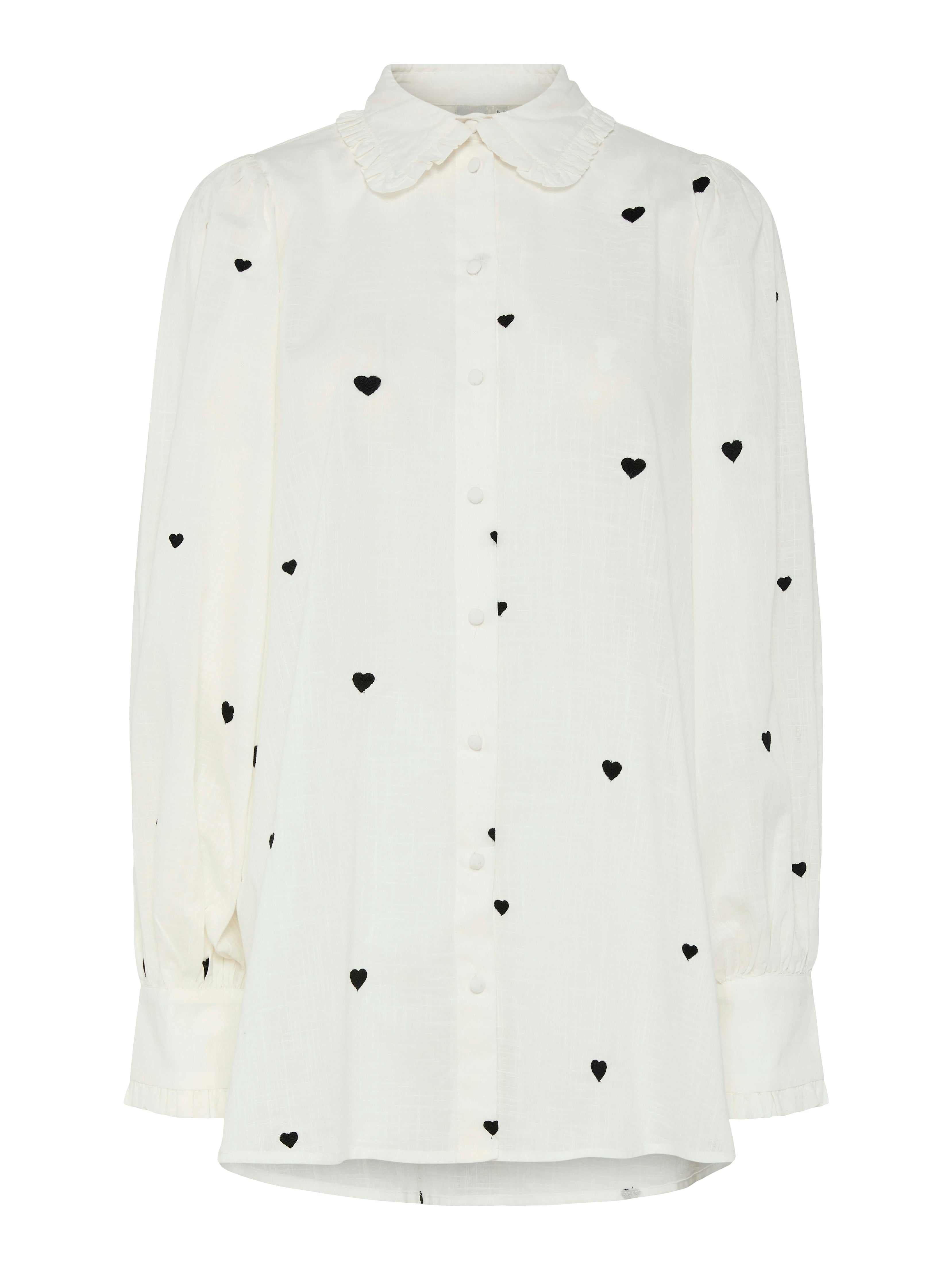 YAS "Heart" Long Shirt